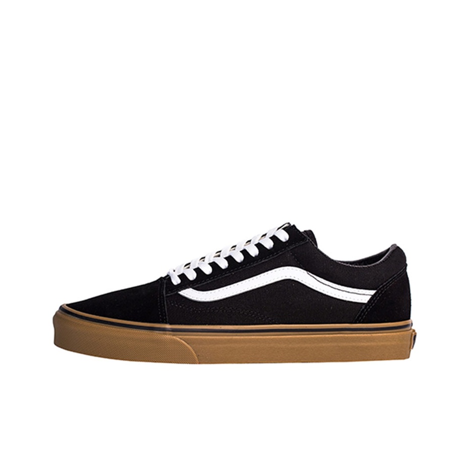 Vans Shoes Old Skool - Vans Old Skool Black Gum Leather