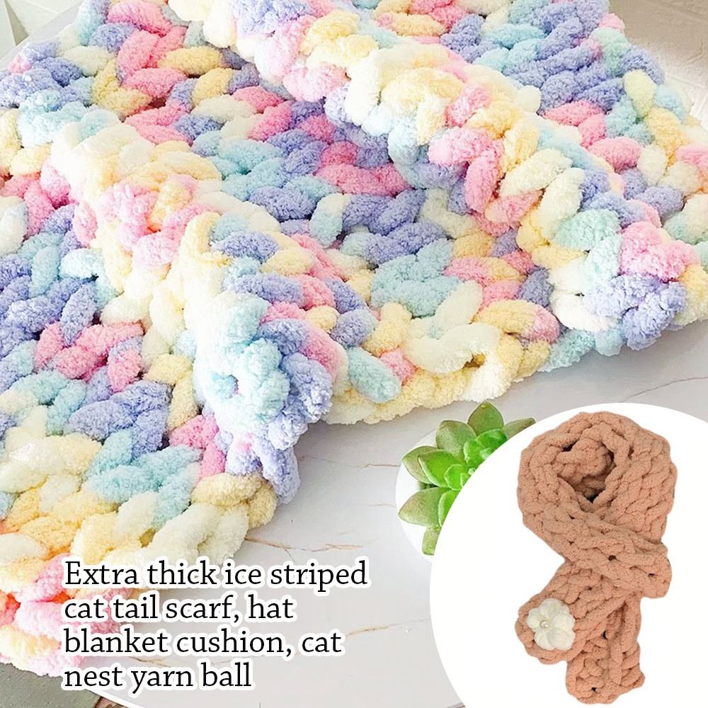 250G/Ball Multicolor Chenille  - Woven Scarf Blanket recensie en prijs