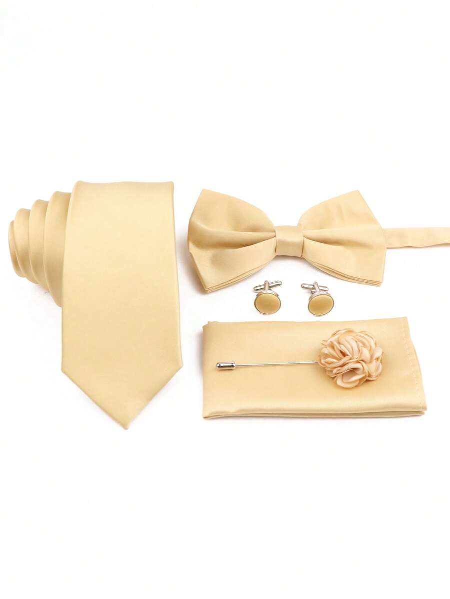 SGIAWETA-5-delige set champagn - Pocket Square Set recensie en prijs